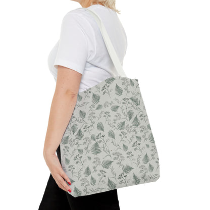 Botanical Fern Tote Bag — Lightweight All-Over Print Grocery & Market Tote