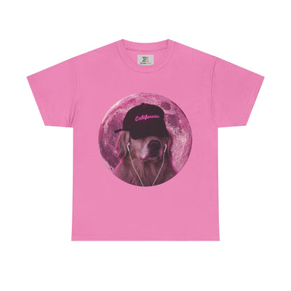 Pink Moon Dog  Unisex T-shirt