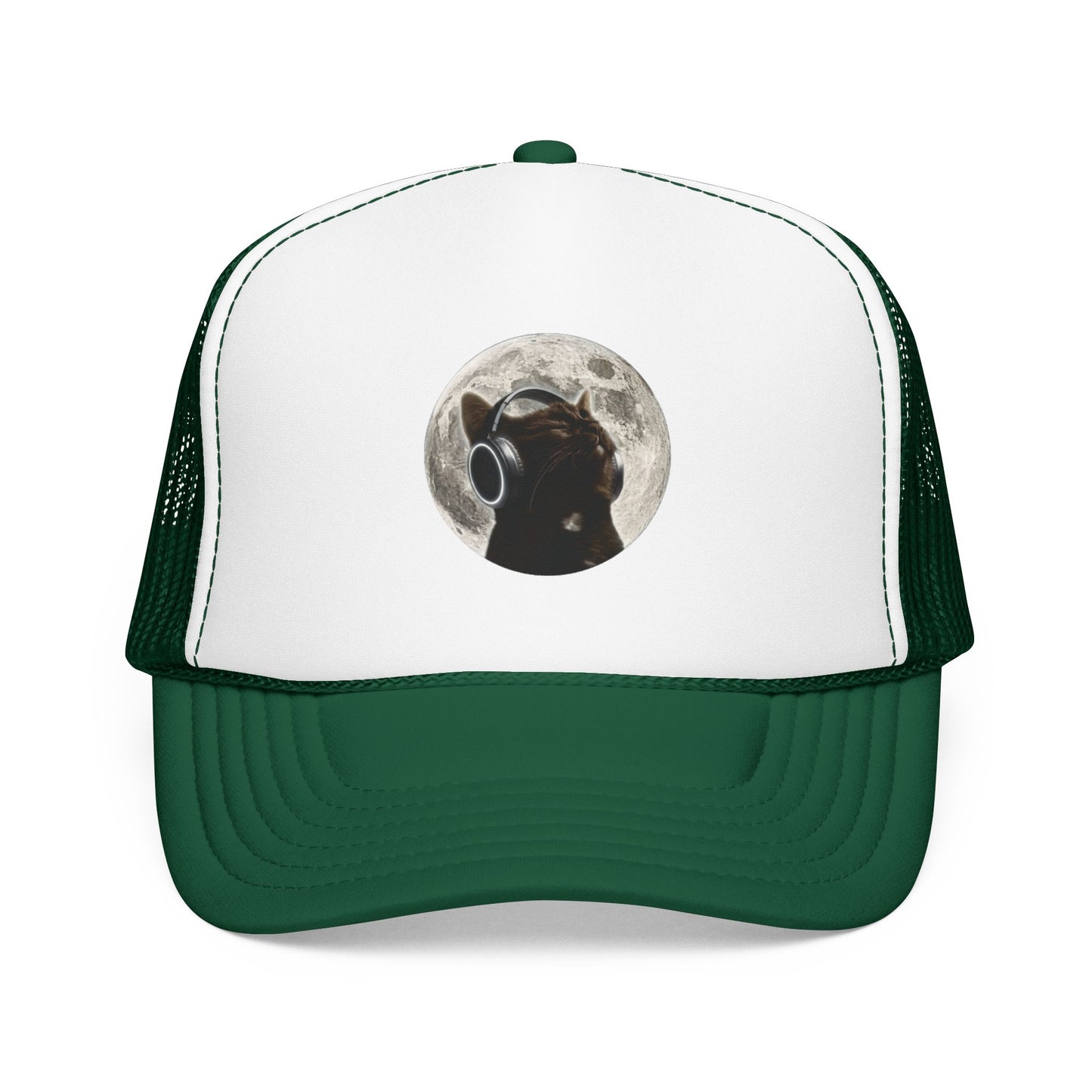 Trucker Hat — Black Dog Moon Graphic Cap