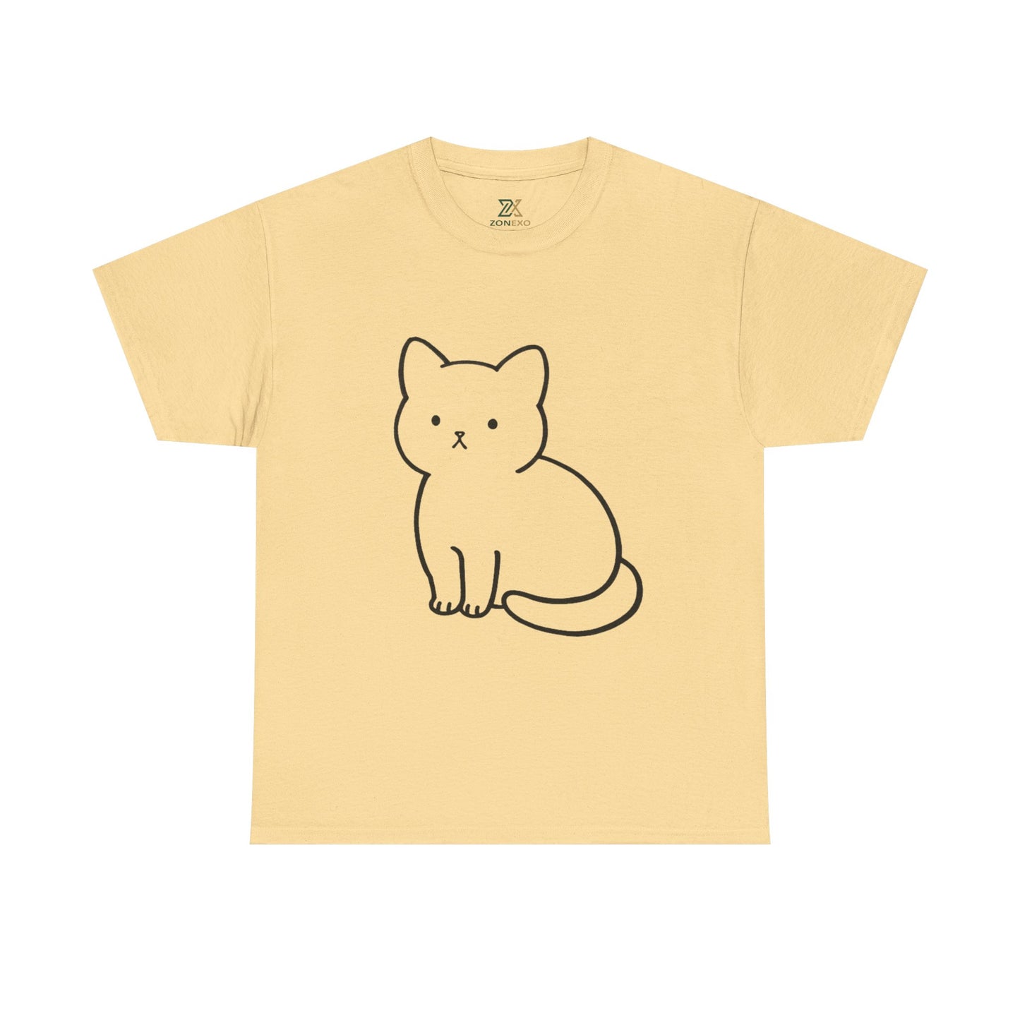 Cute Minimalist Cat Unisex T-shirt
