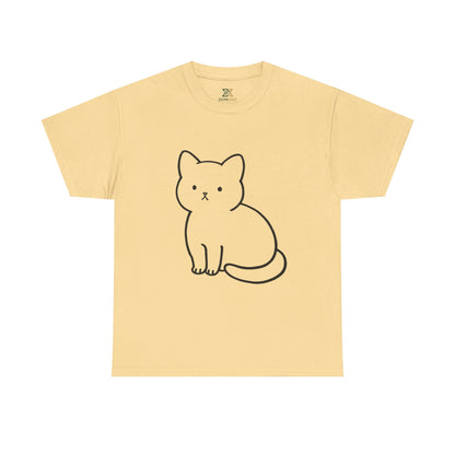 Cute Minimalist Cat Unisex T-shirt