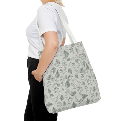 Botanical Fern Tote Bag — Lightweight All-Over Print Grocery & Market Tote