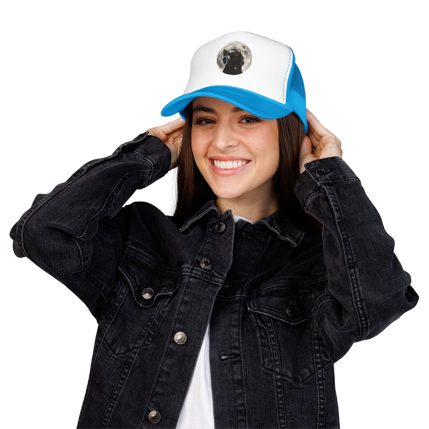Trucker Hat — Black Dog Moon Graphic Cap