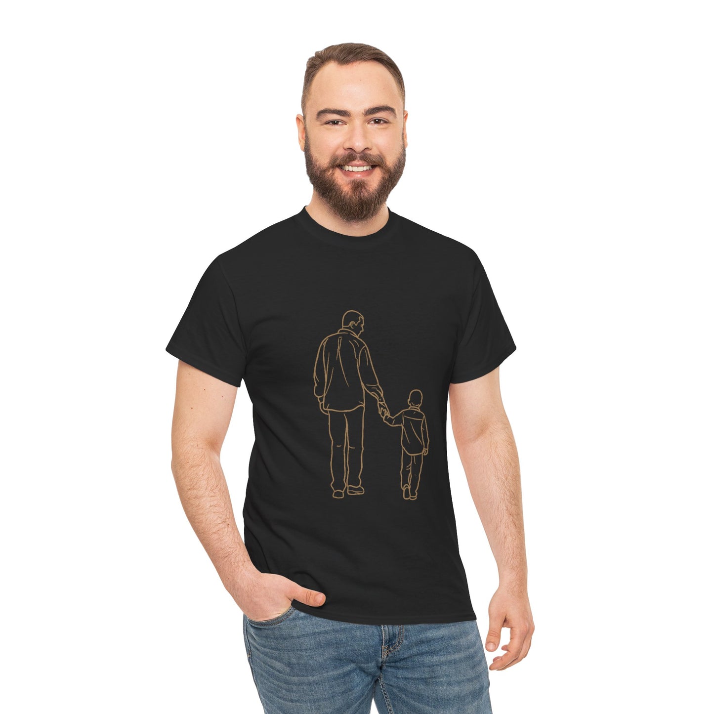 Father and Son— Minimal Dad & Son Matching Tee