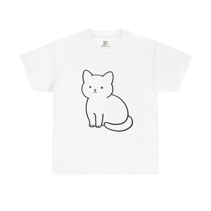 Cute Minimalist Cat Unisex T-shirt