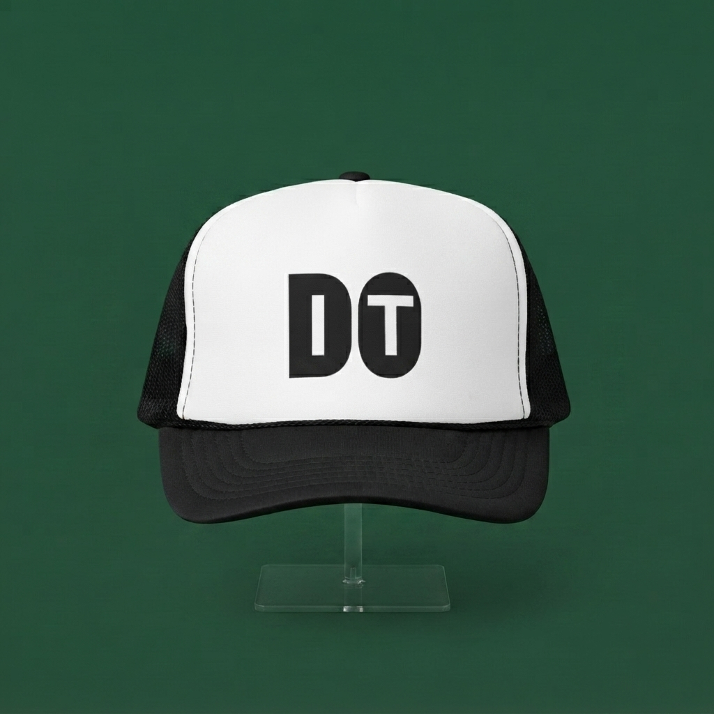 DO IT-Black Text Trucker Cap